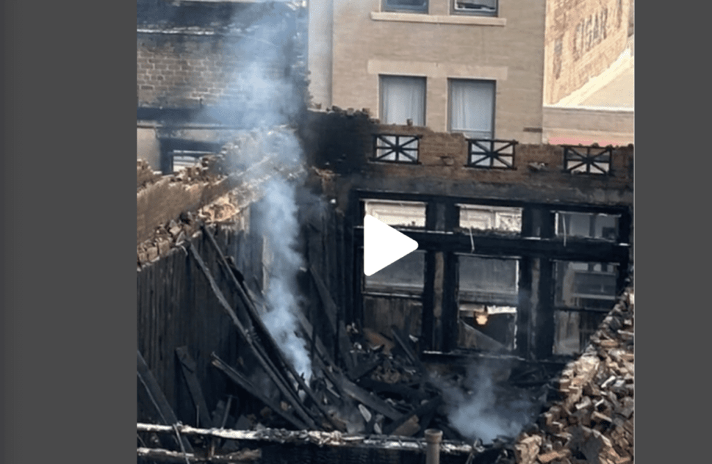VIDEO: Fire destroys historic buildings in Bisbee, Arizona
